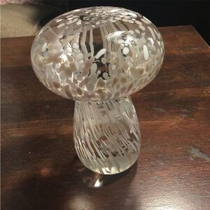 Italian Handblown Murano Glass Mushroom Paperweight by Alessandro Coppola-NEW